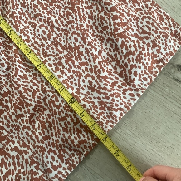 Old Navy XXL Maxi V Neck Tie Back Side Slits Slip Dress Giraffe Abstract Print - Picture 12 of 13